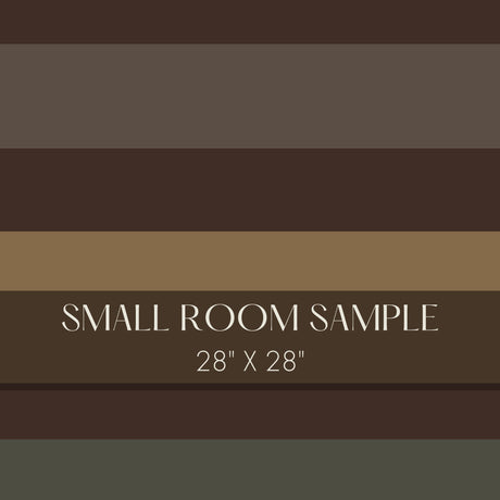 Claystone Stripe | Dramatic Neutral Horizontal Striped Wallpaper Mural Wallpaper Mural Sckribbles Traditional - (Non-Woven) Small Mural Sample - 28 x 28 inches (71 x 71 cm)