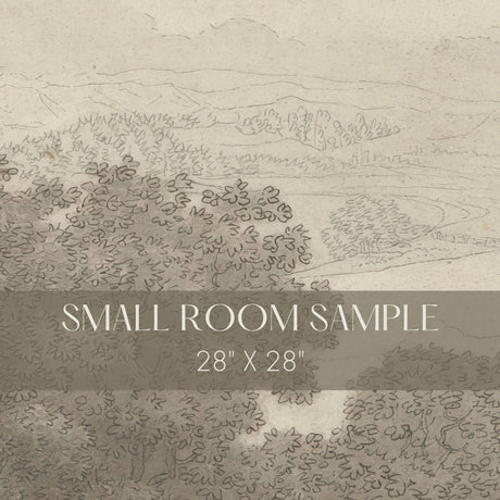 Beautiful Mountains | European Scenic Trees Landscape Wallpaper Mural Wallpaper Mural Sckribbles Traditional - (Non-Woven) Small Room Sample - 28'' x 28'' / 71 x 71 cm