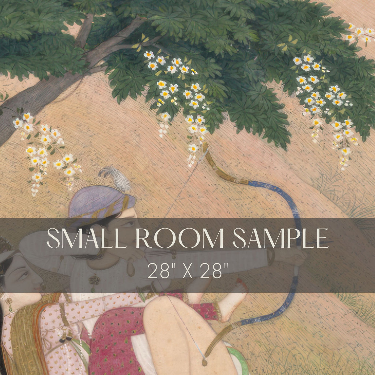 The Hunt | Scenic Traditional Indian Landscape Wallpaper Mural Wallpaper Mural Sckribbles