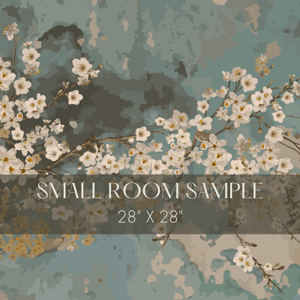 Grunge Garden | Weathered Rustic Floral Wallpaper Mural Wallpaper Mural Sckribbles Traditional - (Non-Woven) Small Room Sample - 28'' x 28'' / 71 x 71 cm