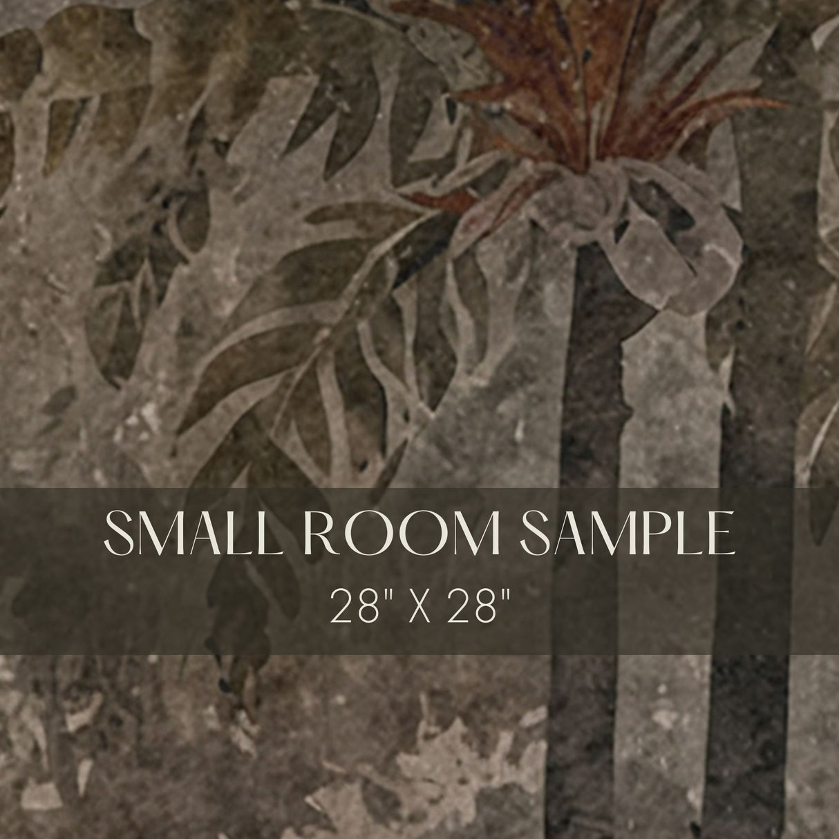 Vintage Tropicana | Neutral Weathered Tropical Palm Trees Wallpaper Mural Wallpaper Mural Sckribbles