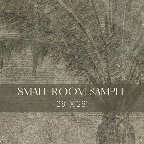 Rustic Tropics | Vintage Muted Weathered Tropical Wallpaper Mural Wallpaper Mural Sckribbles
