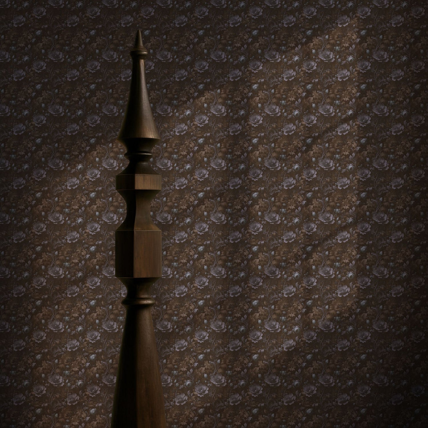 Fleur de Luxe | Feminine Elegant Antique Dark Floral Wallpaper Wallpaper Sckribbles