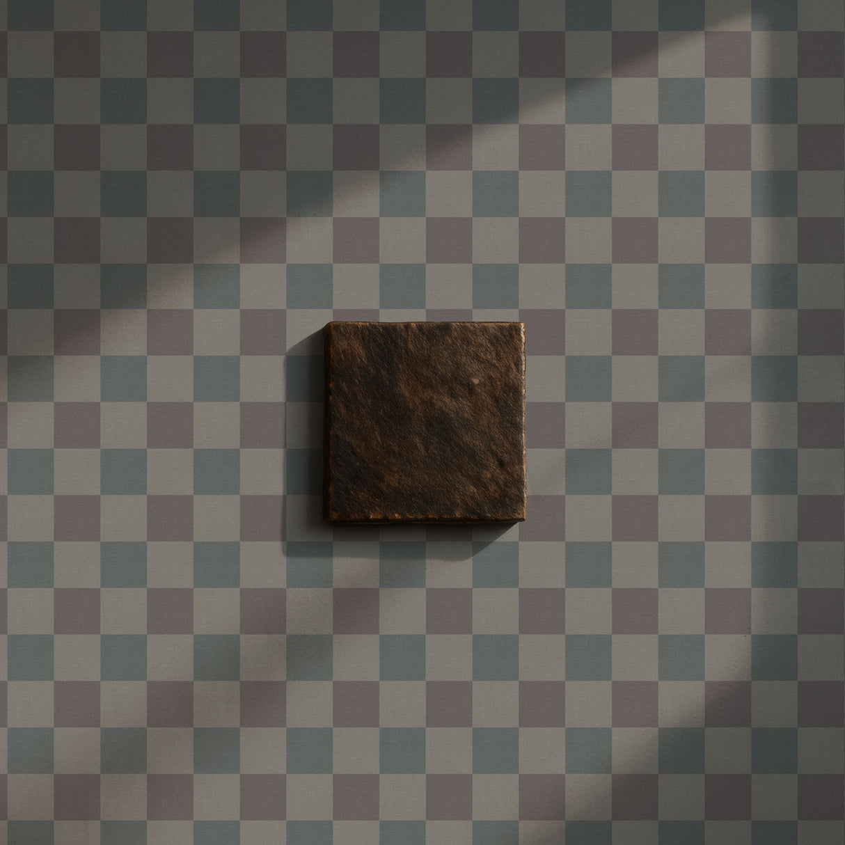 Subtle Grids | Neutral Muted Faded Classic Checkered Wallpaper Wallpaper Sckribbles