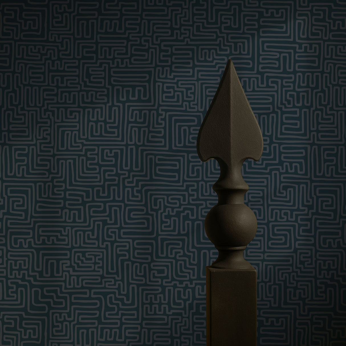 Maximalist Swirls | Cool Trendy Squiggly Bold Maze Wallpaper