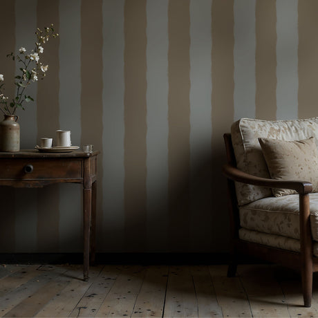 Roughened Rails | Maximalist Bold Jagged Vertical Striped Wallpaper Wallpaper Sckribbles