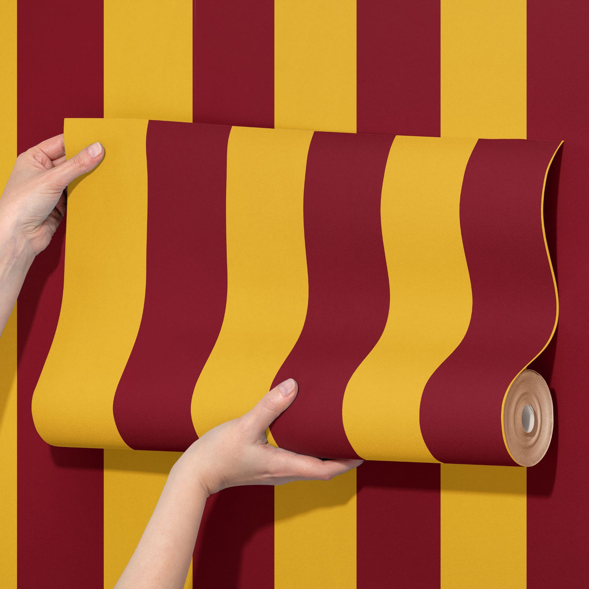Circus Stripes | Bold Bright Colorful Vertical Striped Wallpaper Wallpaper Sckribbles