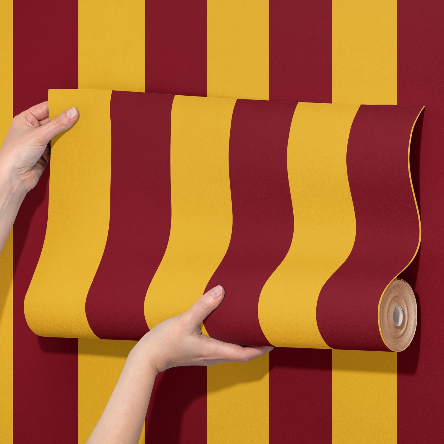 Circus Stripes | Bold Bright Colorful Vertical Striped Wallpaper Wallpaper Sckribbles