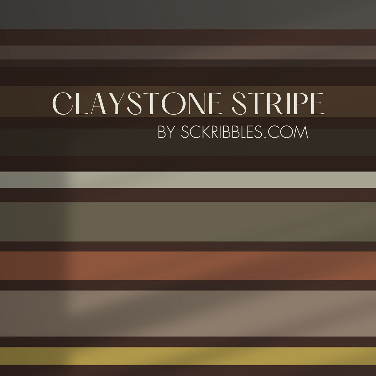Claystone Stripe | Dramatic Neutral Horizontal Striped Wallpaper Mural Wallpaper Mural Sckribbles