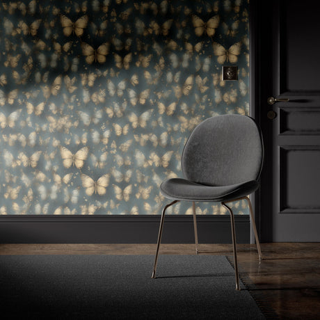 Graceful Flutter | Whimsical Nursery Butterfly Wallpaper Wallpaper Sckribbles