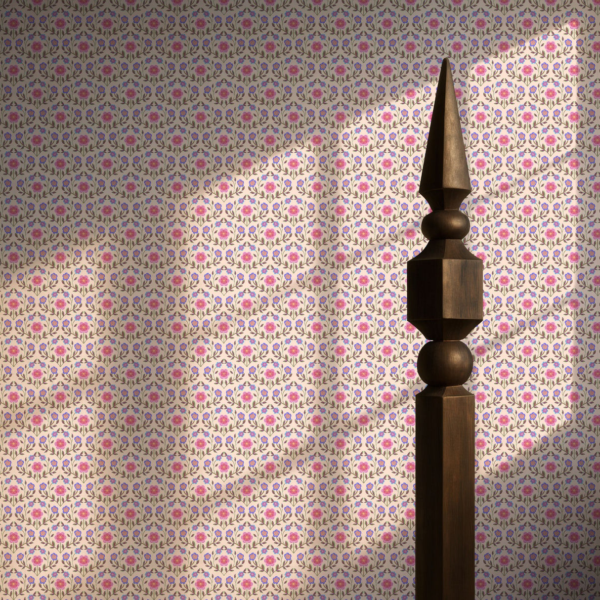 Wildflower Whimsy | Cute Pink Feminine Floral Wallpaper Wallpaper Sckribbles