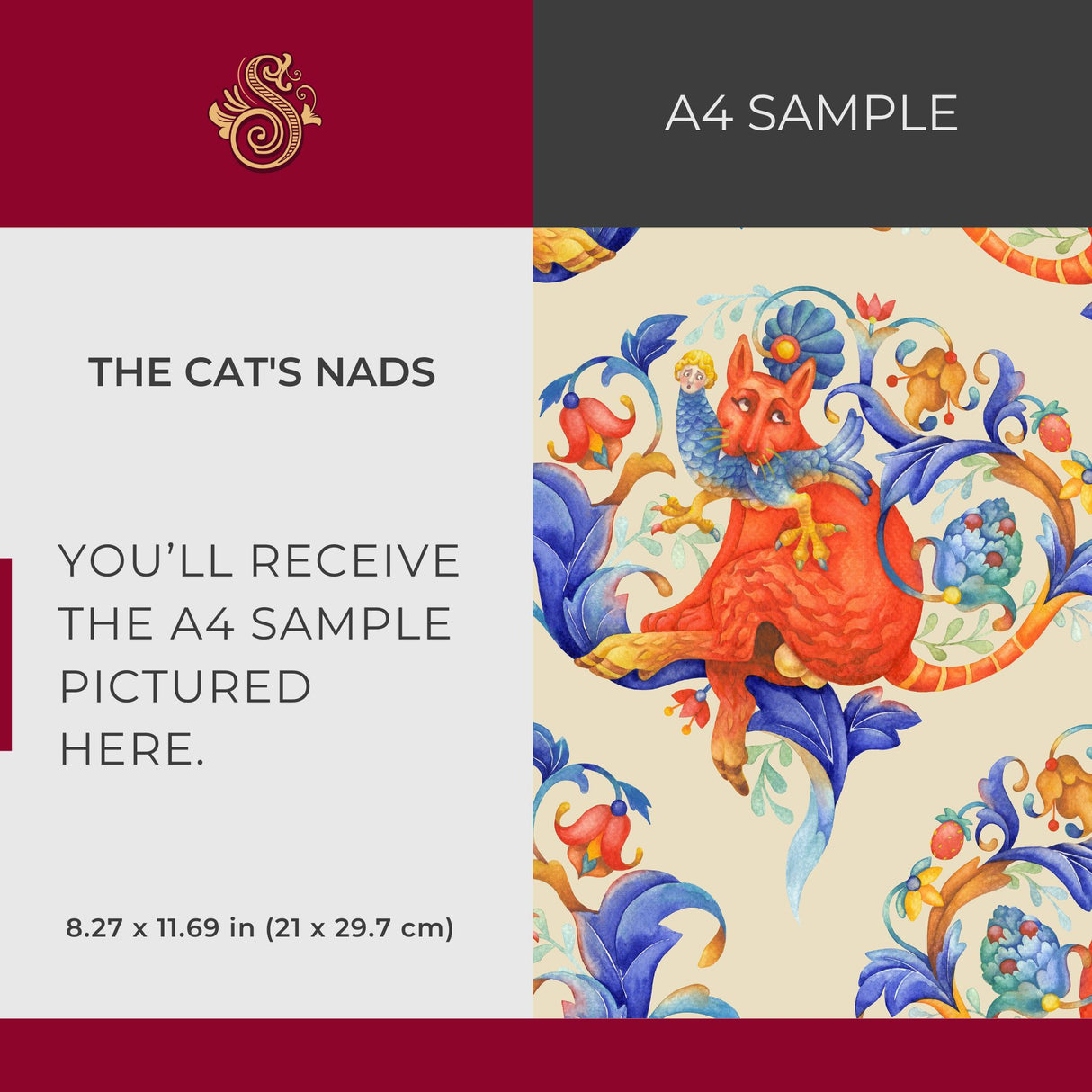 The Cat's Nads | Fun, Colorful & Whimsical Animal Wallpaper