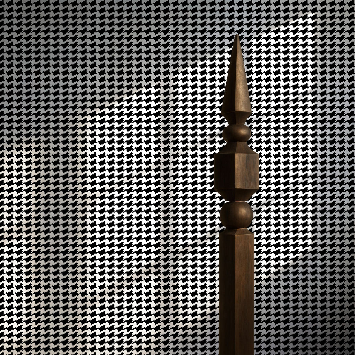 Techno Tweed | Classic Timeless Geometrical Pixelated Houndstooth Wallpaper Wallpaper Sckribbles