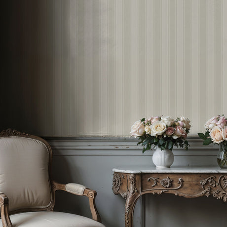 Aristocrat Stripe | Classic Timeless Elegant Traditional Pinstripe Wallpaper Wallpaper Sckribbles