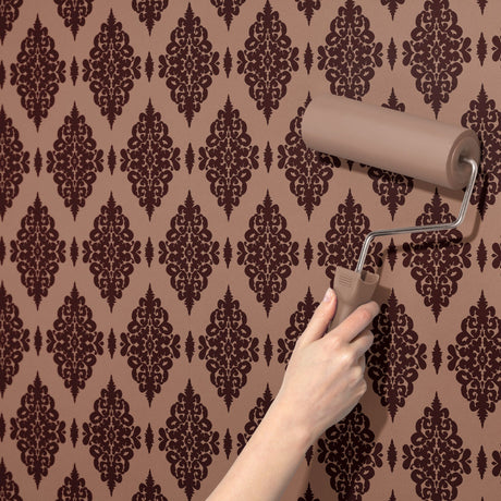 Ornate Grace | Vintage Opulent Regal Victorian Damask Wallpaper Wallpaper Sckribbles