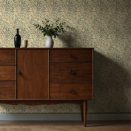 Willow Boughs | Botanical Tree Branches William Morris Wallpaper Wallpaper Sckribbles