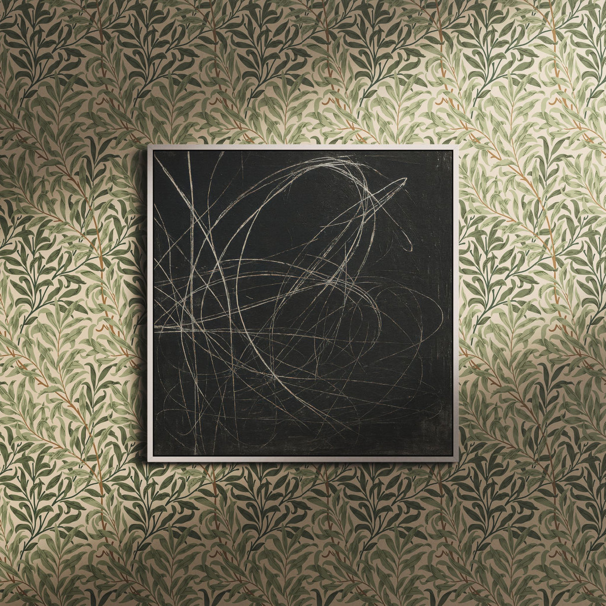 Willow Bough | Botanical Tree Branches William Morris Wallpaper Wallpaper Sckribbles