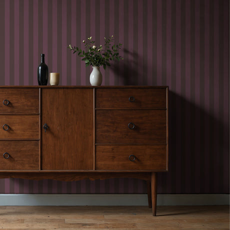 Subtle Stripes | Classic Muted Old-World Understated Striped Wallpaper Wallpaper Sckribbles