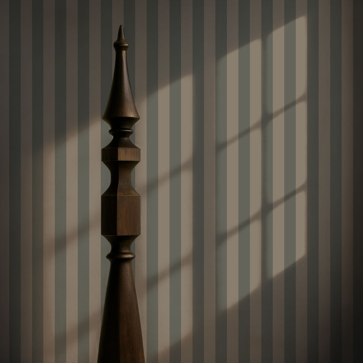 Subtle Stripes | Classic Muted Old-World Understated Striped Wallpaper Wallpaper Sckribbles