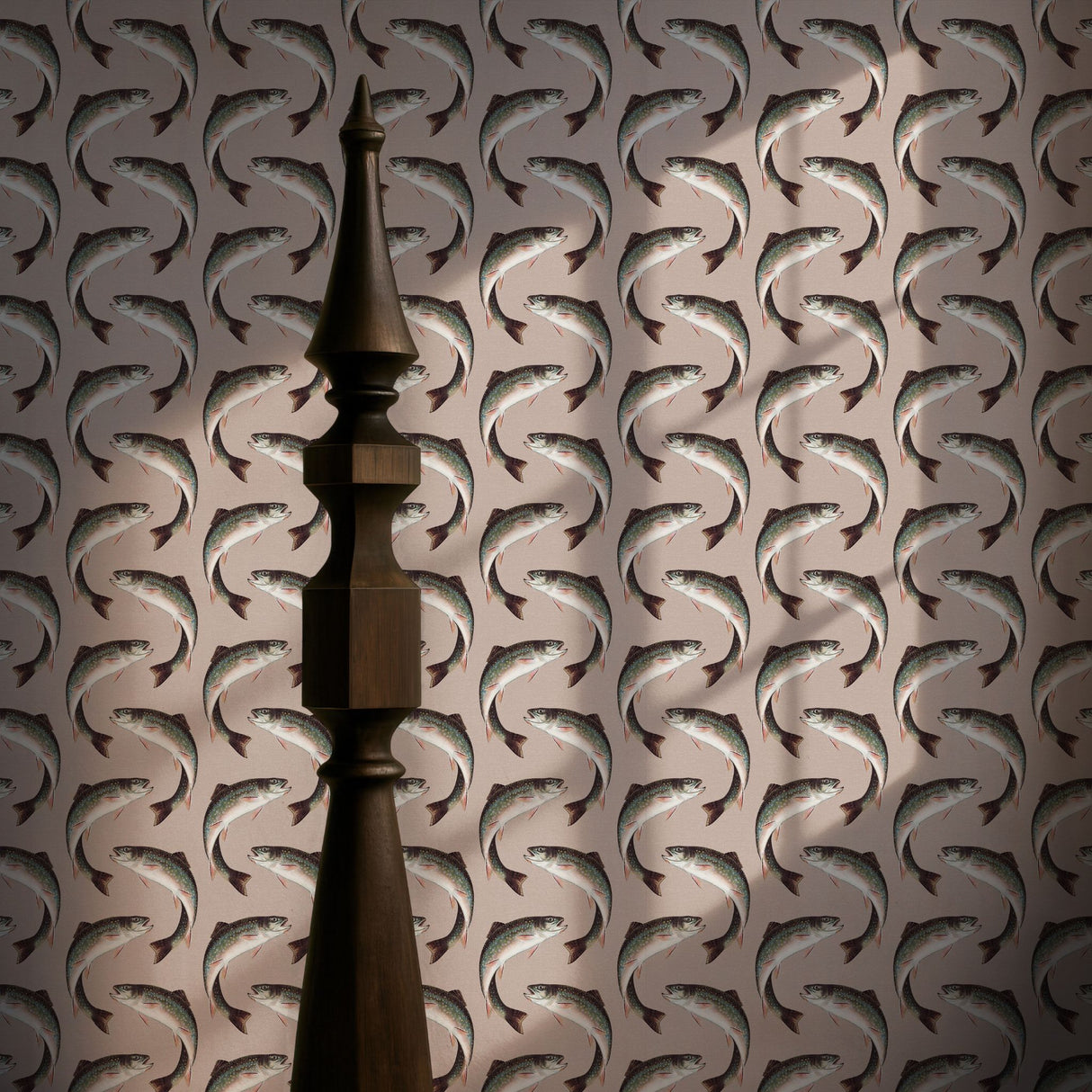 Something Fishy | Unique & Cool Quirky Vintage Fish Wallpaper Wallpaper Sckribbles