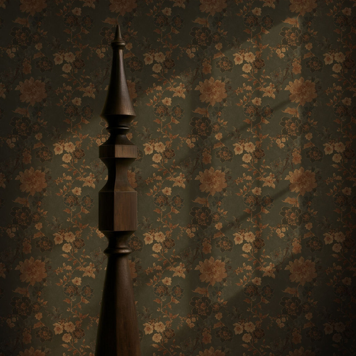 Timeless Flora | Vintage Aged Chinoiserie Floral Wallpaper Wallpaper Sckribbles