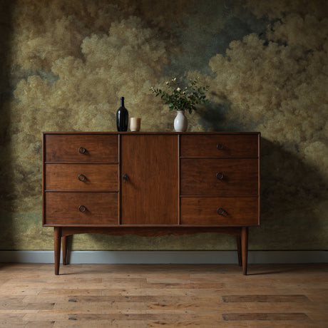 Classical Clouds | Vintage Renaissance Weathered Wallpaper Mural Wallpaper Mural Sckribbles