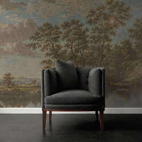 Vintage Vista | English Scenic Landscape Wallpaper Mural Wallpaper Mural Sckribbles