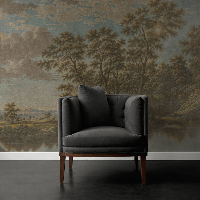 Vintage Vista | English Scenic Landscape Wallpaper Mural Wallpaper Mural Sckribbles