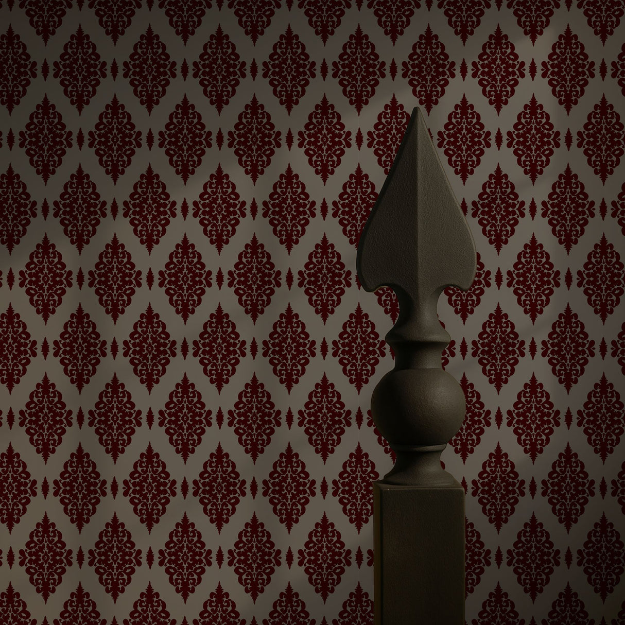 Ornate Grace | Vintage Opulent Regal Victorian Damask Wallpaper Wallpaper Sckribbles Signature - Premium Non-Woven Roll - 24 in x 32.8 ft (61 cm × 10 m) Heritage Bloom