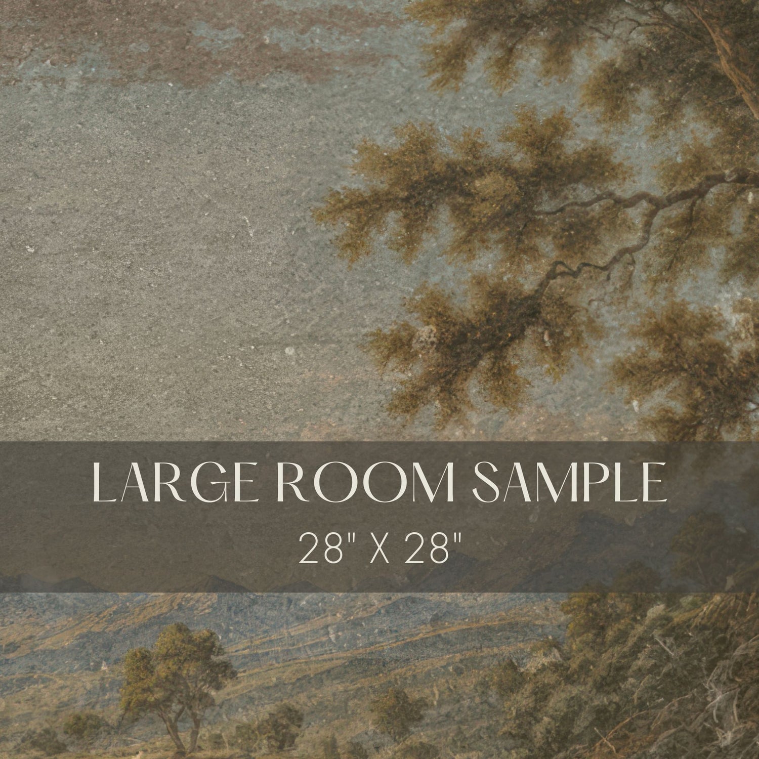 Vintage Vista | English Scenic Landscape Wallpaper Mural Wallpaper Mural Sckribbles Traditional - (Non-Woven) Large Room Sample - 28'' x 28'' / 71 x 71 cm