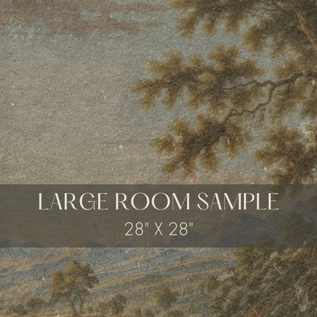 Vintage Vista | English Scenic Landscape Wallpaper Mural Wallpaper Mural Sckribbles Traditional - (Non-Woven) Large Room Sample - 28'' x 28'' / 71 x 71 cm