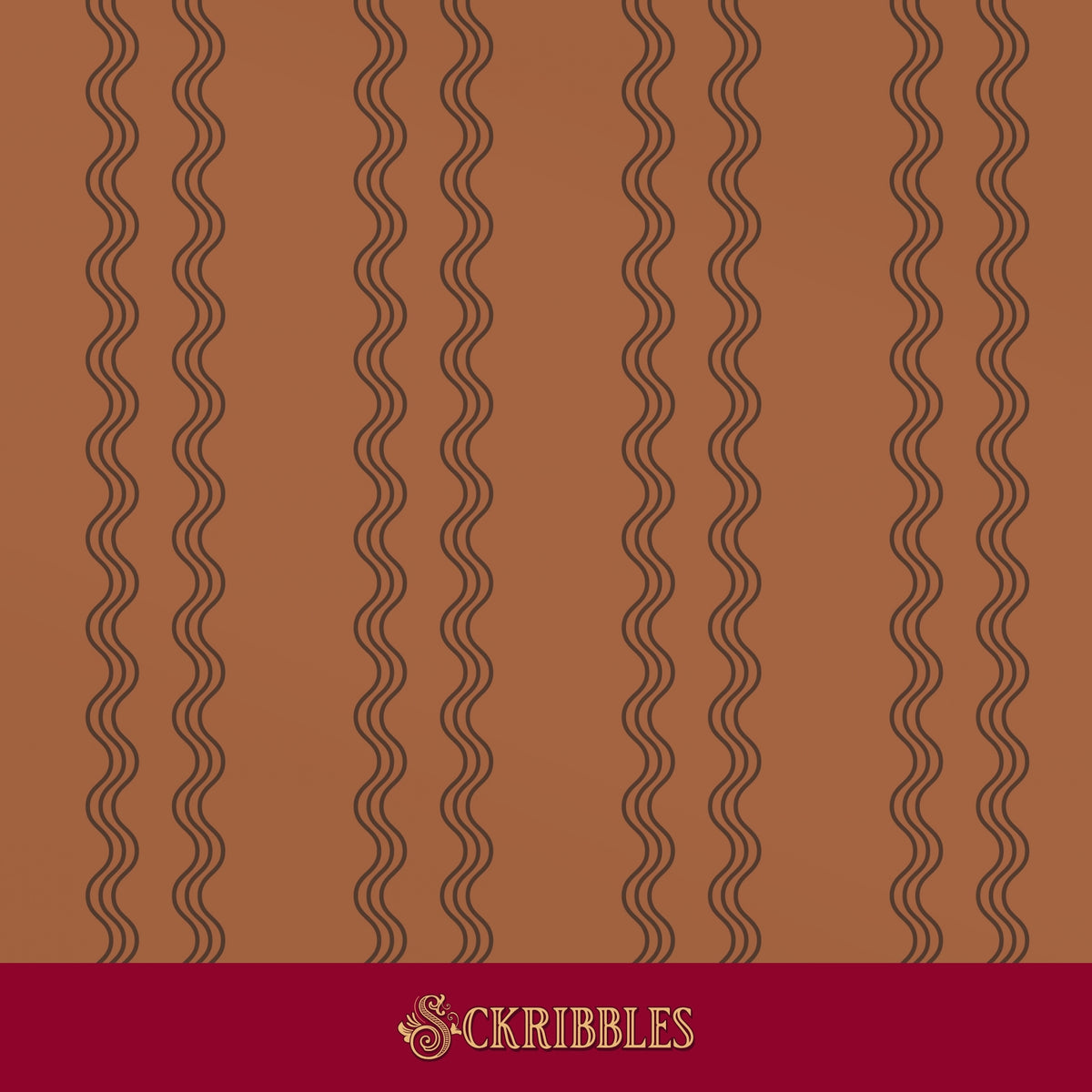 A warm terracotta brown wallpaper.