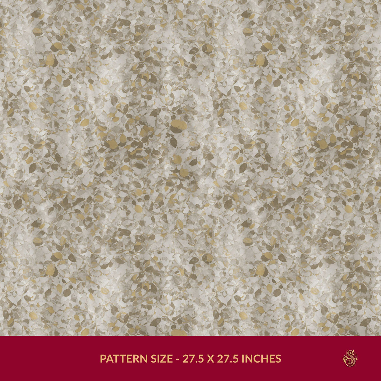 Faded Foliage | Weathered Neutral Rustic Leaves Kitchen Wallpaper Wallpaper Sckribbles