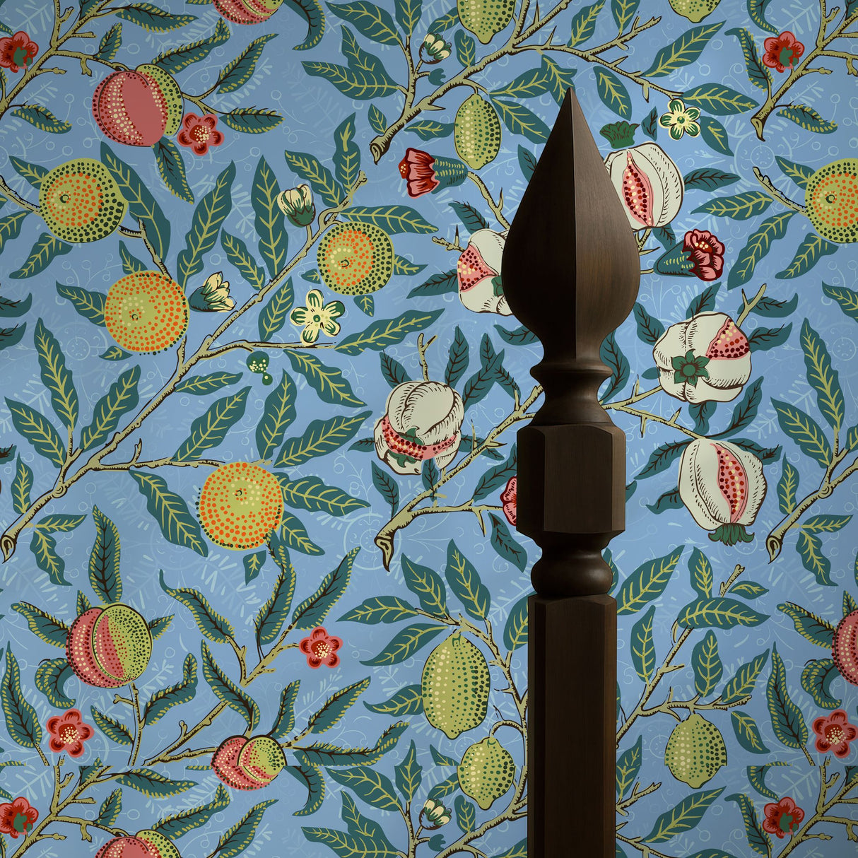 Fruit | Botanical Vintage Pomegranates William Morris Wallpaper Wallpaper Sckribbles