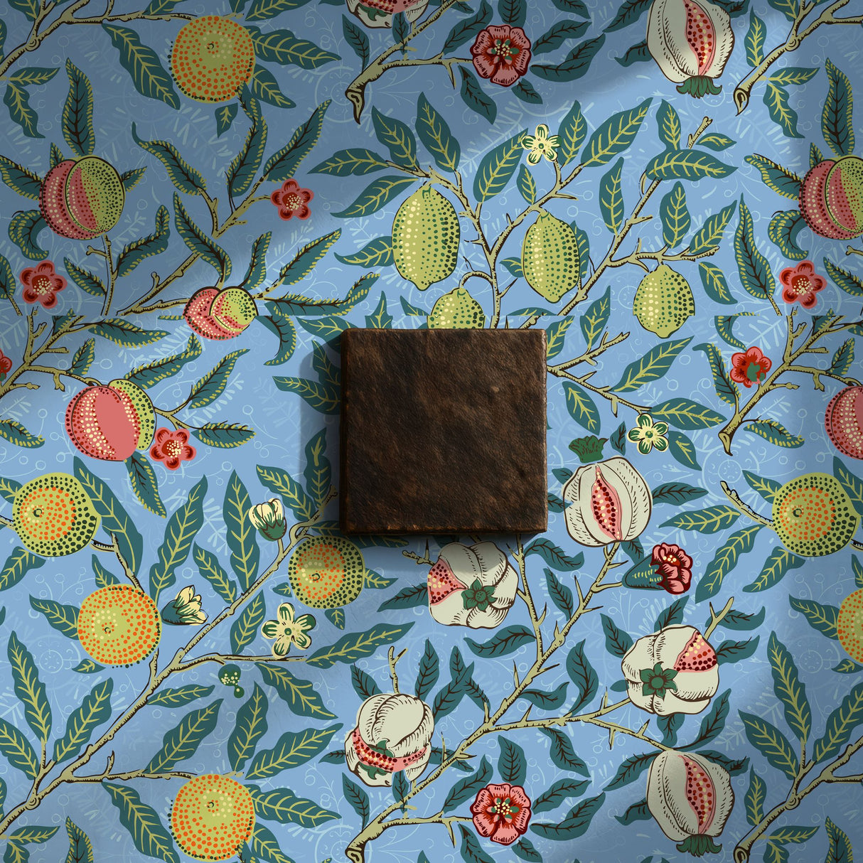 Fruit | Botanical Vintage Pomegranates William Morris Wallpaper Wallpaper Sckribbles