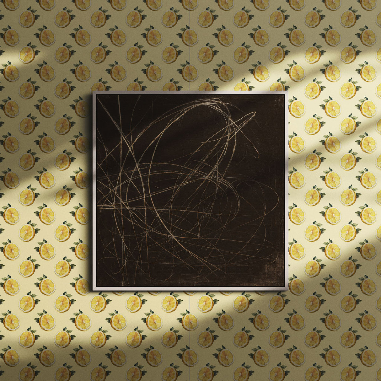 Zest Fest | Light Yellow Lemon Fruit Kitchen Wallpaper Wallpaper Sckribbles