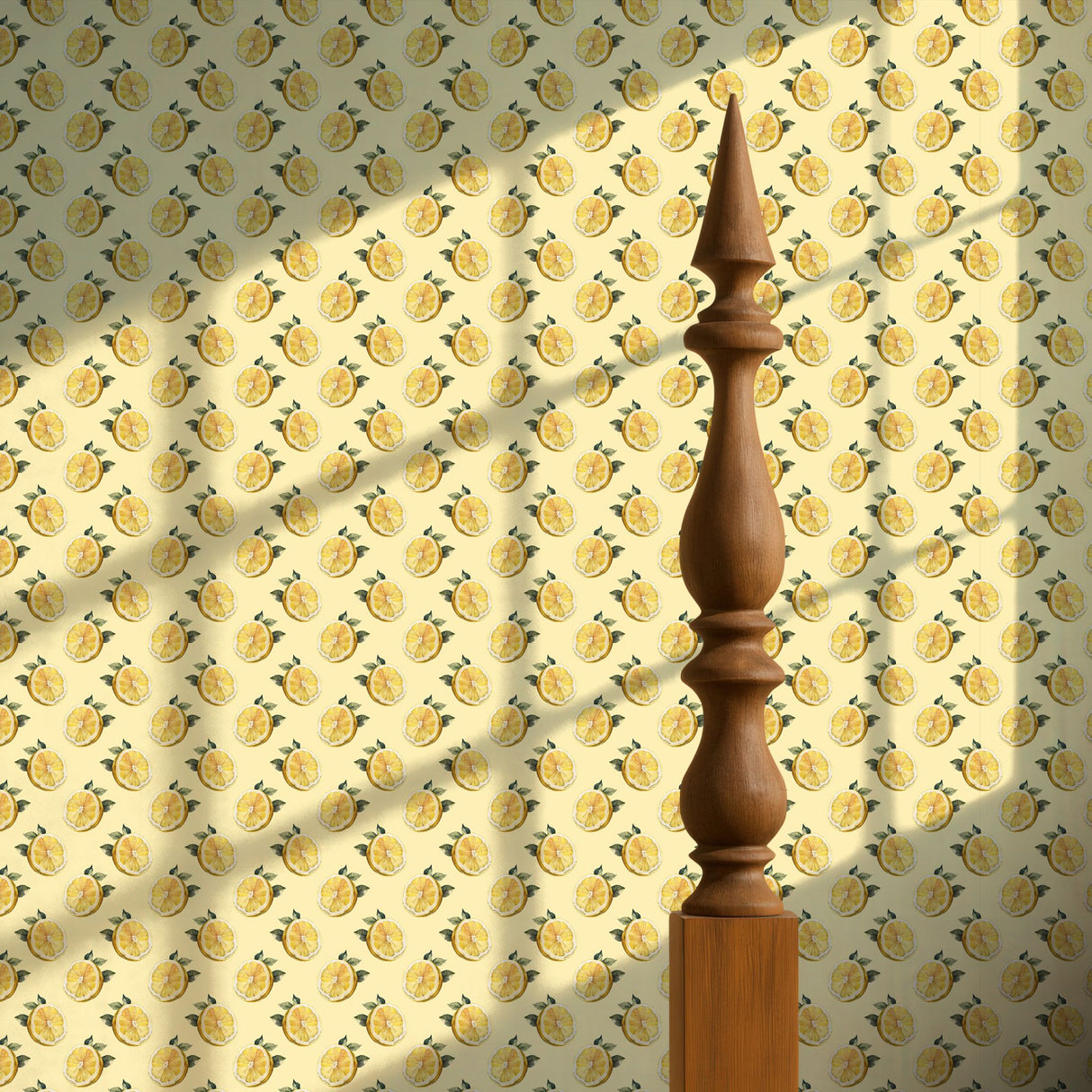 Zest Fest | Light Yellow Lemon Fruit Kitchen Wallpaper Wallpaper Sckribbles