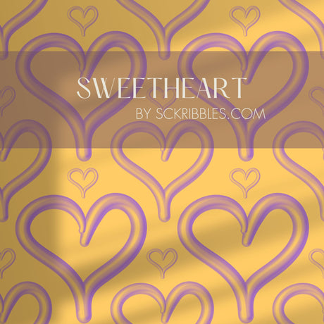 Heartburst | Cute Pink Love Heart Bubble Wallpaper Wallpaper Sckribbles Traditional - (Non-Woven) Sample 14'' x 14'' / 35 x 35 cm Sweetheart