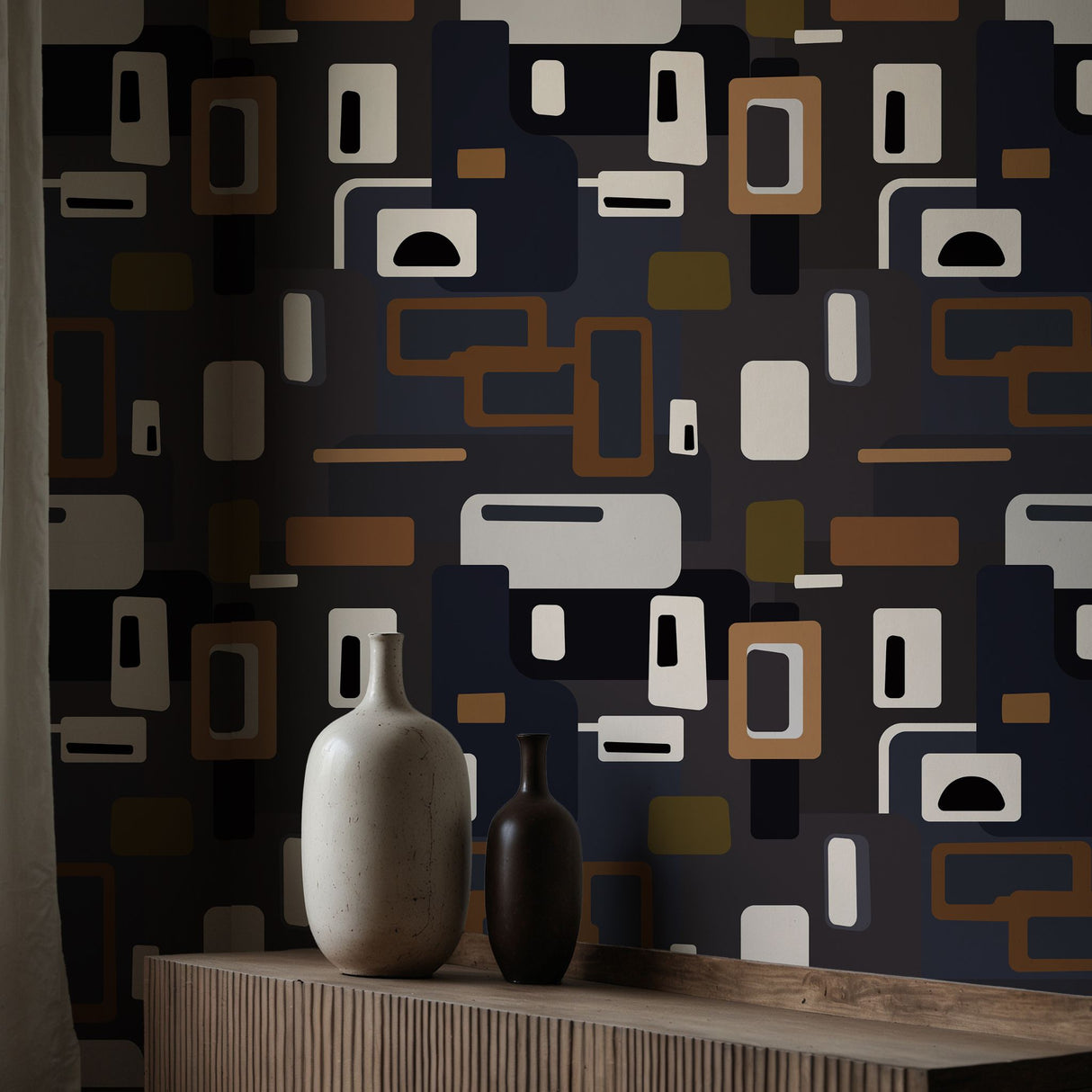 Groovy Mid-Century Modern 1970s Wallpaper {Mellow Pop} Wallpaper Sckribbles
