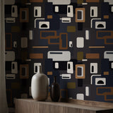 Groovy Mid-Century Modern 1970s Wallpaper {Mellow Pop} Wallpaper Sckribbles