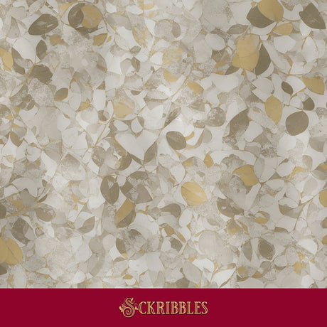 Abstract neutral organic leaves wallpaper.
