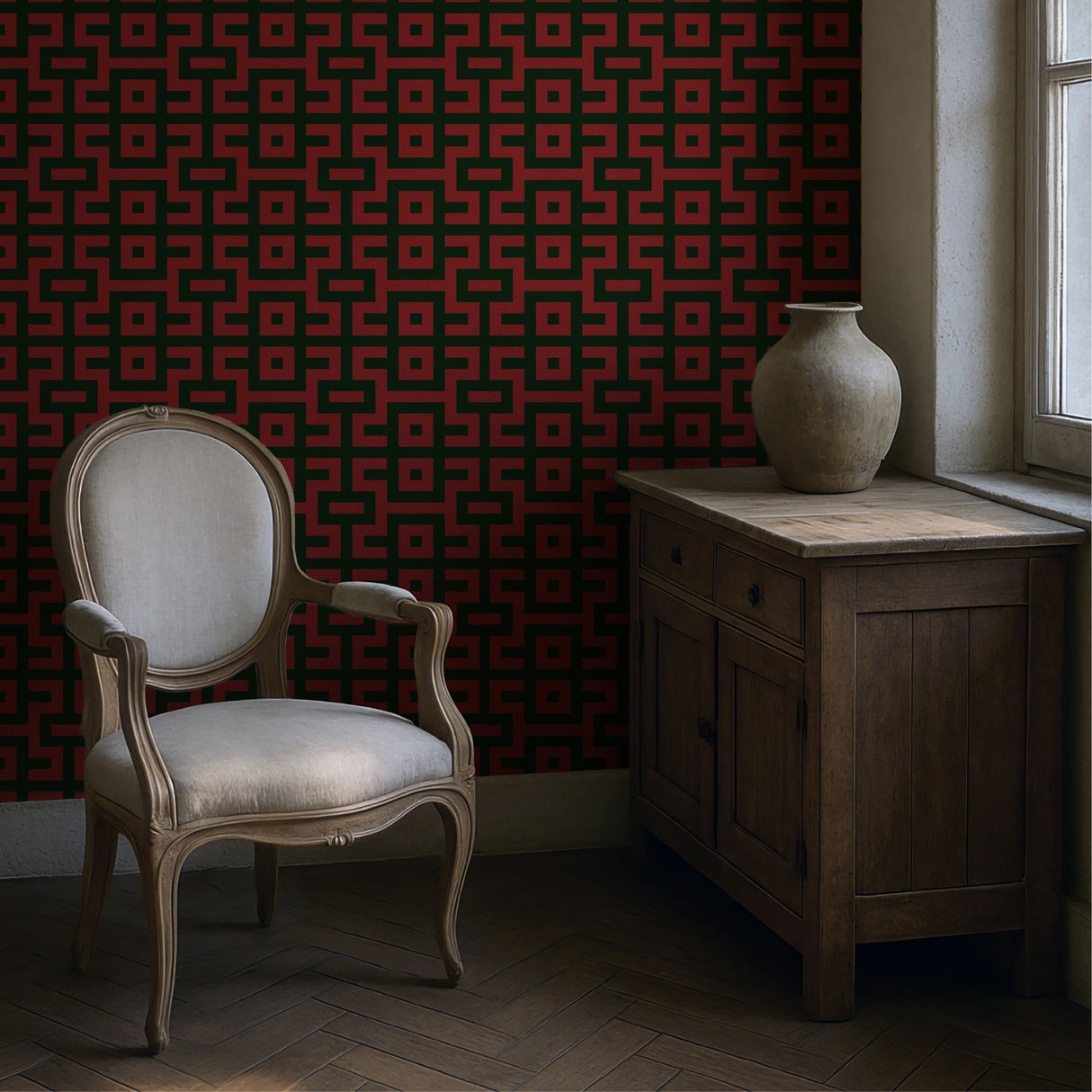 Bright Bold & Eccentric Retro Art Deco Wallpaper {Pacdeco} Wallpaper Sckribbles