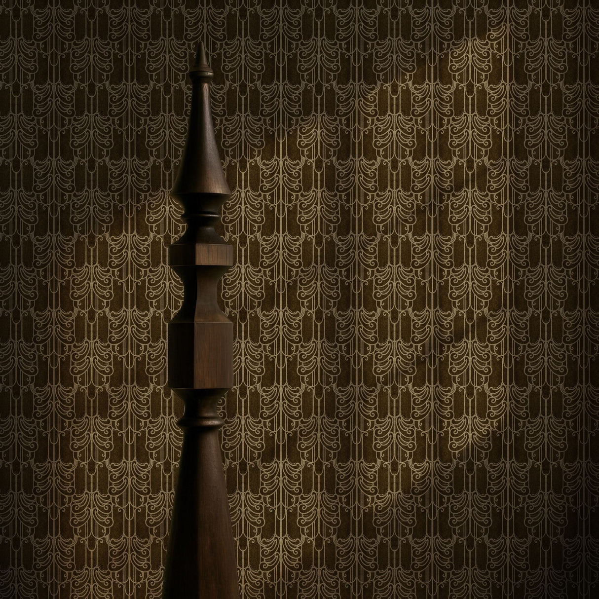 Gritty Luxe | Luxurious Decadent Moody Art Nouveau Wallpaper Wallpaper Sckribbles Signature - Premium Non-Woven Roll - 24 in x 32.8 ft (61 cm × 10 m) Deco Decay