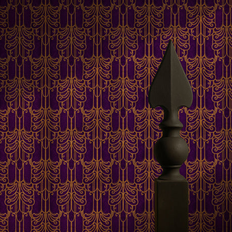 Gritty Luxe | Luxurious Decadent Moody Art Nouveau Wallpaper Wallpaper Sckribbles