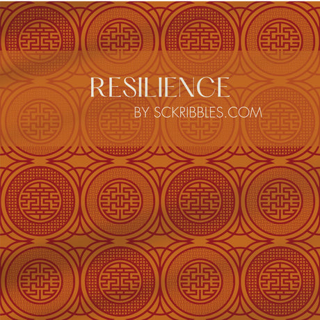 Dramatic Bright Geometrical Chinese Wallpaper {Harmony Rising} Wallpaper Sckribbles