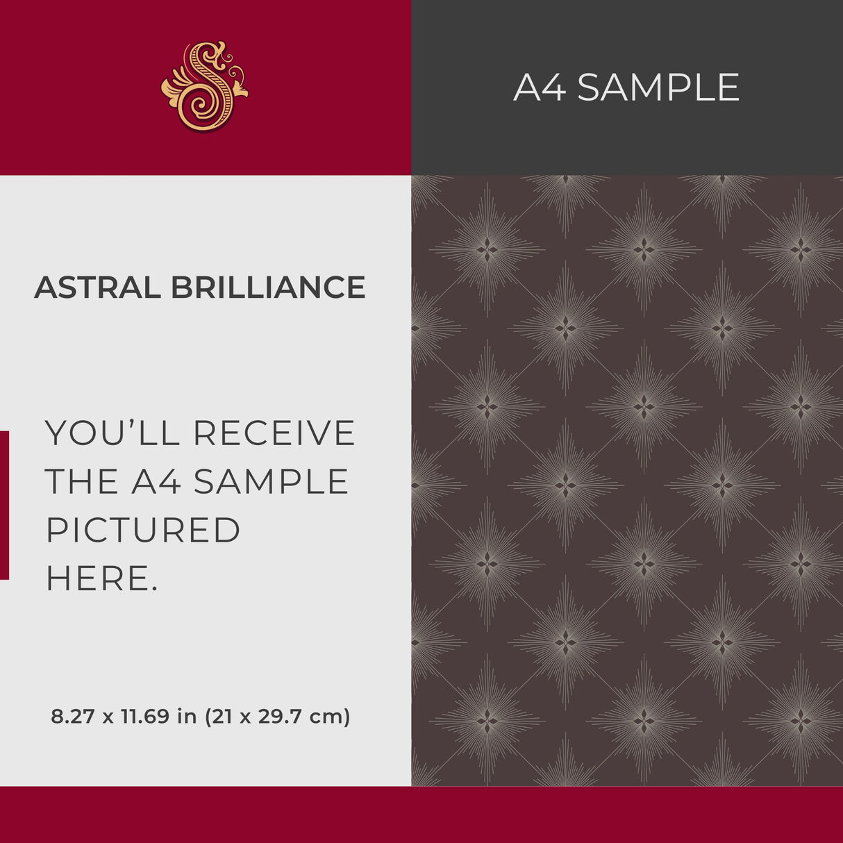Astralis Royale | Elegant Moody Stars Art Deco Wallpaper
