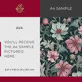 Paradise Petals | Pretty Feminine Romantic Floral Botanical Wallpaper