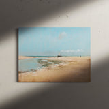 "Beach at Low Tide" Scenic Seascape Wall Art Canvas Print by Edgar Degas Canvas Wall Art Sckribbles   