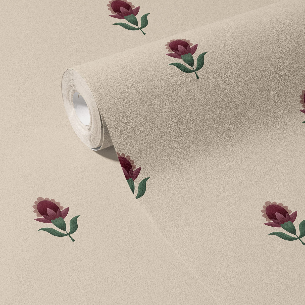 Elegant Pretty Pink & Cream Flower Wallpaper {Petite Jardin} Wallpaper Sckribbles   