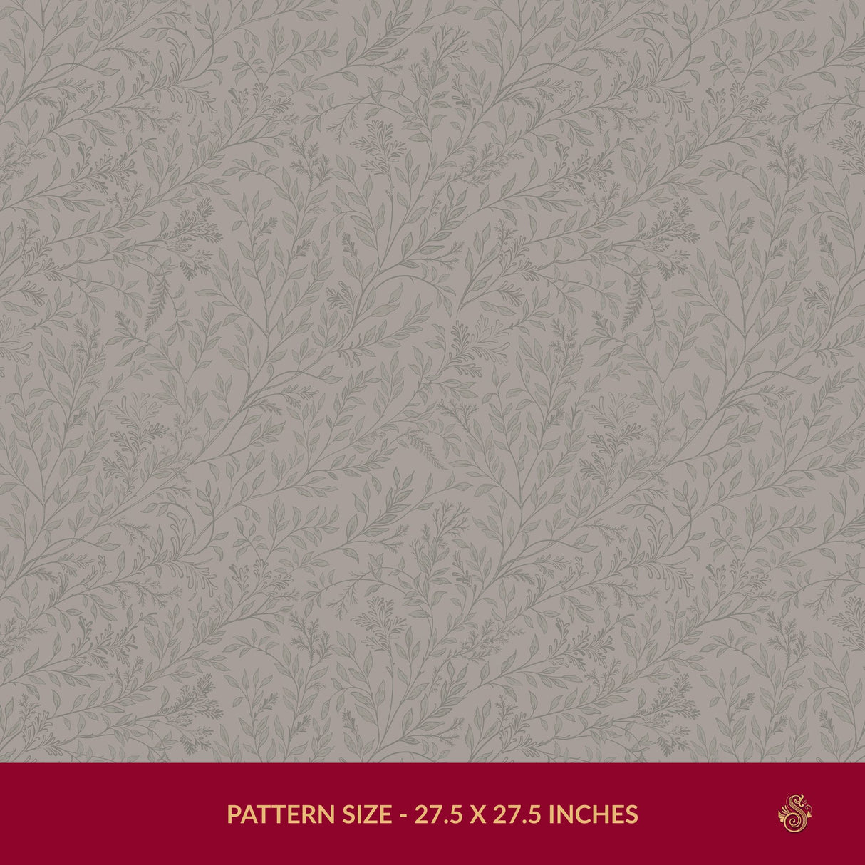 Twiggy Mist | Silver-Gray Elegant Floral Botanical Wallpaper Wallpaper Sckribbles